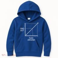 Fuck Around And Find Out Funny Graph Chart Joke Math Kids Hoodie thumb 0
