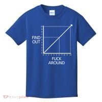Fuck Around And Find Out Funny Graph Chart Joke Math Kids T-Shirt thumb 0