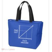 Fuck Around And Find Out Funny Graph Chart Joke Math Tote Bag thumb 3