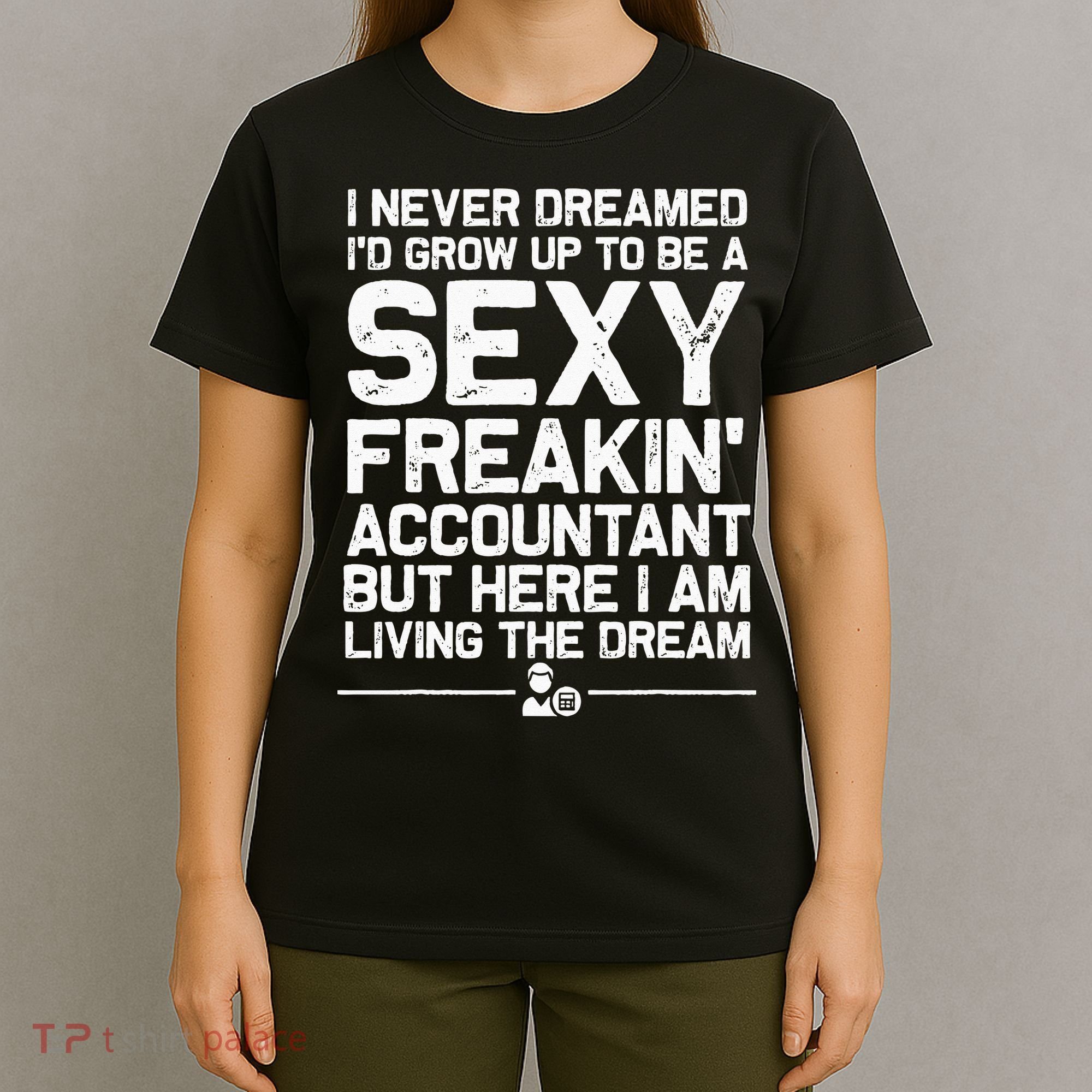 Funny Accountant Art For Women CPA Accounting Bookkeeper T-Shirt