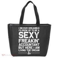 Funny Accountant Art For Women CPA Accounting Bookkeeper Tote Bag thumb 0
