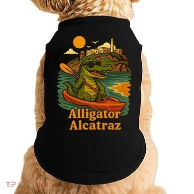 Funny Alligator Alcatraz Doggie Tank