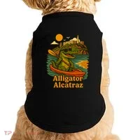 Funny Alligator Alcatraz Doggie Tank thumb 0
