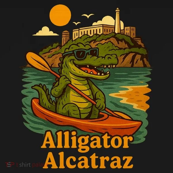 Funny Alligator Alcatraz Doggie Tank