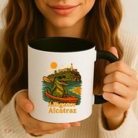 Funny Alligator Alcatraz Coffee Mug thumb 3