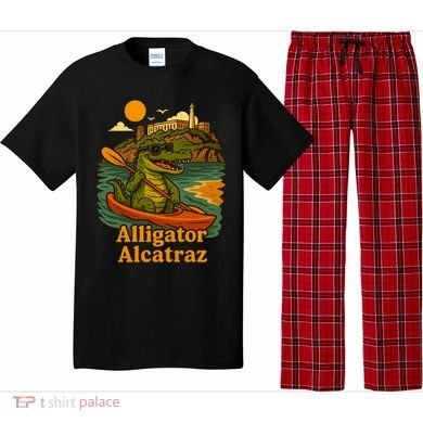 Funny Alligator Alcatraz Pajama Set