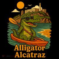 Funny Alligator Alcatraz Women's Hoodie thumb 2
