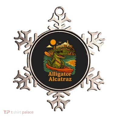 Funny Alligator Alcatraz Ornament