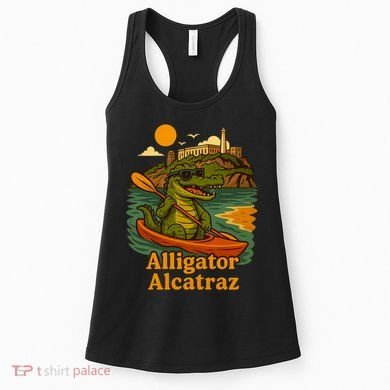 Funny Alligator Alcatraz Women's Tank Top