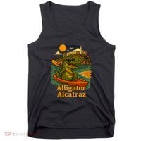 Funny Alligator Alcatraz Tank Top thumb 0