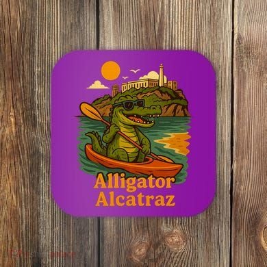Funny Alligator Alcatraz Coaster