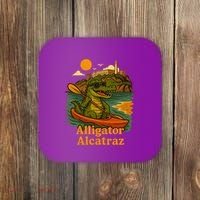Funny Alligator Alcatraz Coaster thumb 0