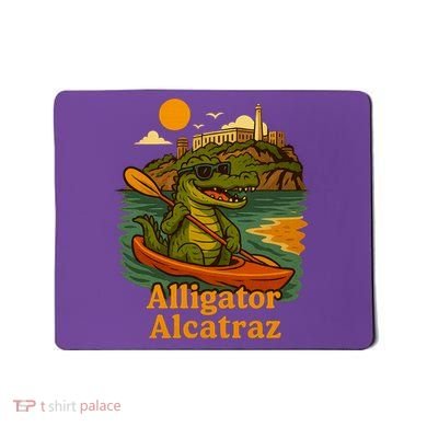 Funny Alligator Alcatraz Mousepad