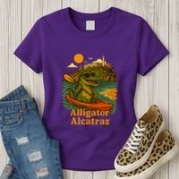Funny Alligator Alcatraz Women's T-Shirt thumb 3