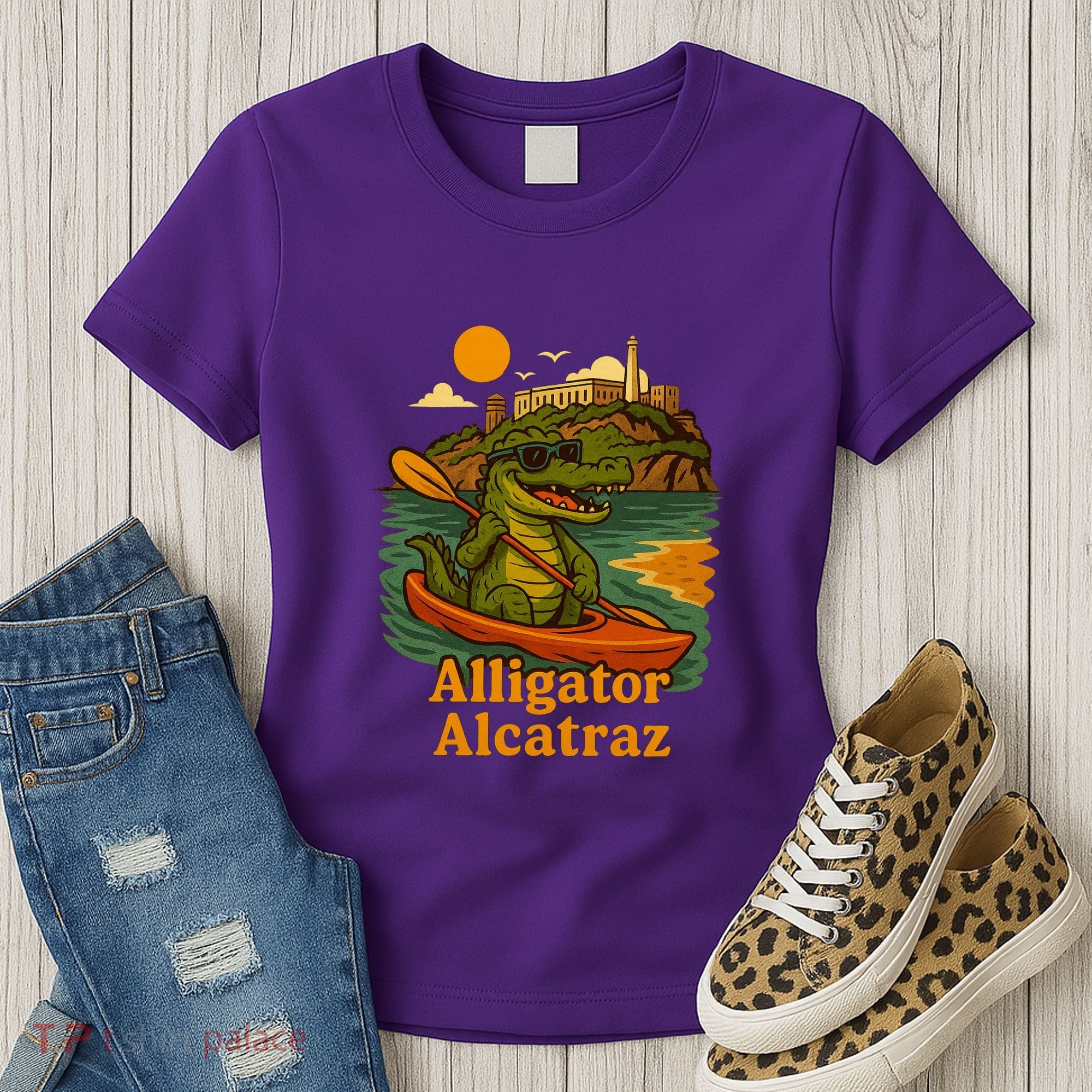 Funny Alligator Alcatraz Women's T-Shirt