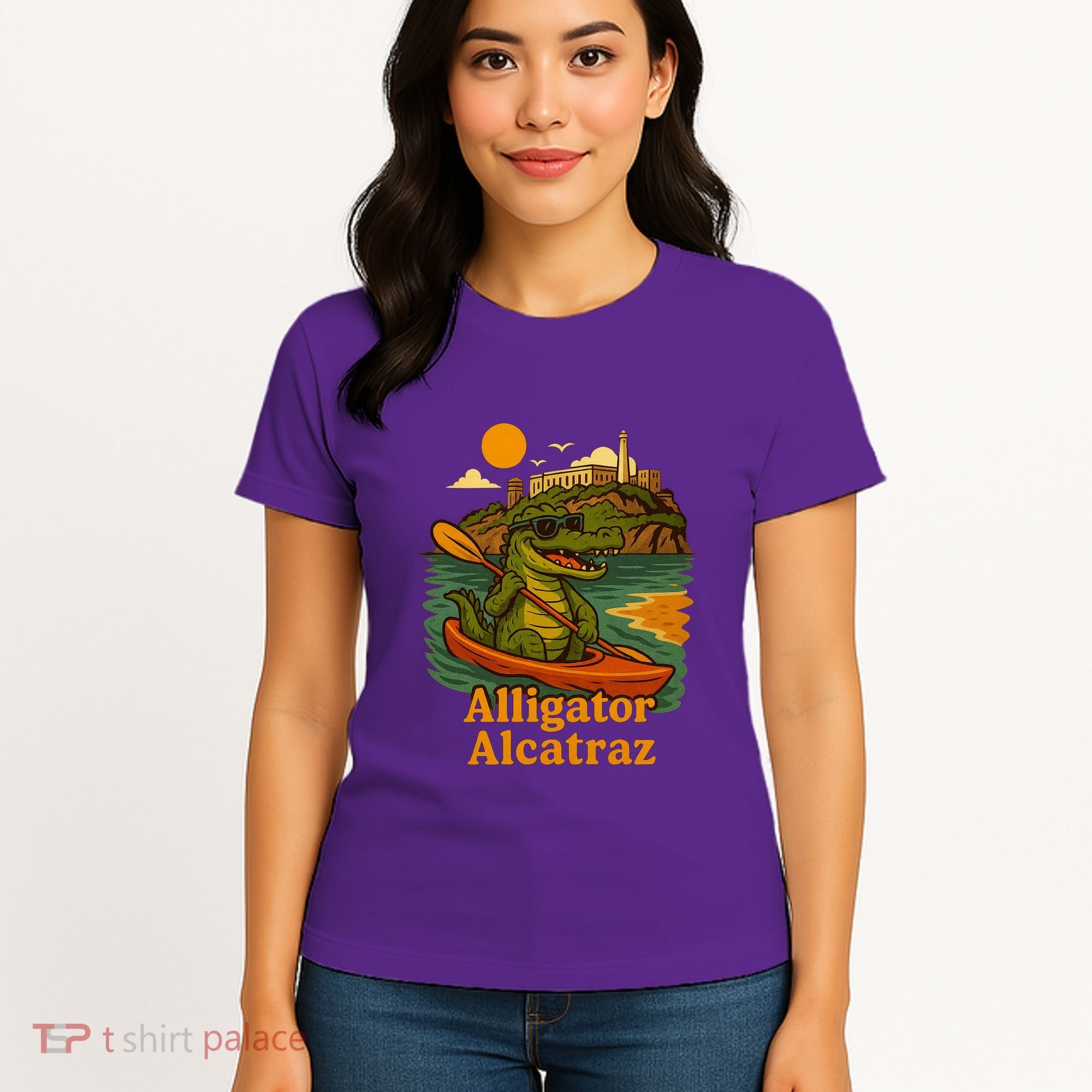 Funny Alligator Alcatraz Women's T-Shirt