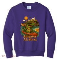 Funny Alligator Alcatraz Kids Sweatshirt thumb 0