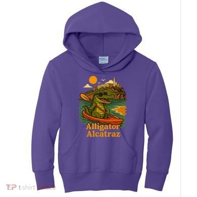 Funny Alligator Alcatraz Kids Hoodie