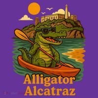 Funny Alligator Alcatraz Kids Long Sleeve Shirt thumb 2