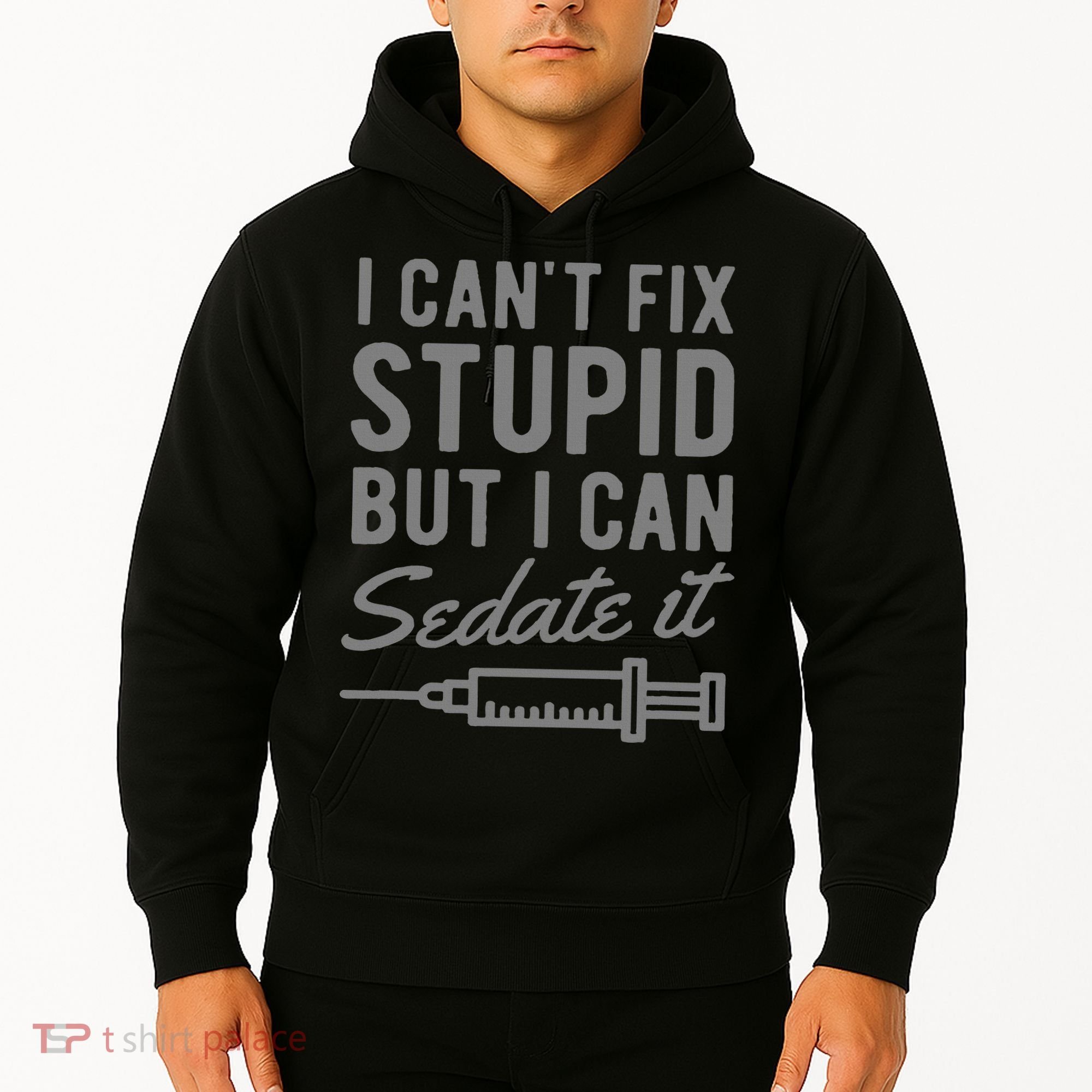 Funny Anesthesiologist Anesthesia Gift Fix Stupid Hoodie