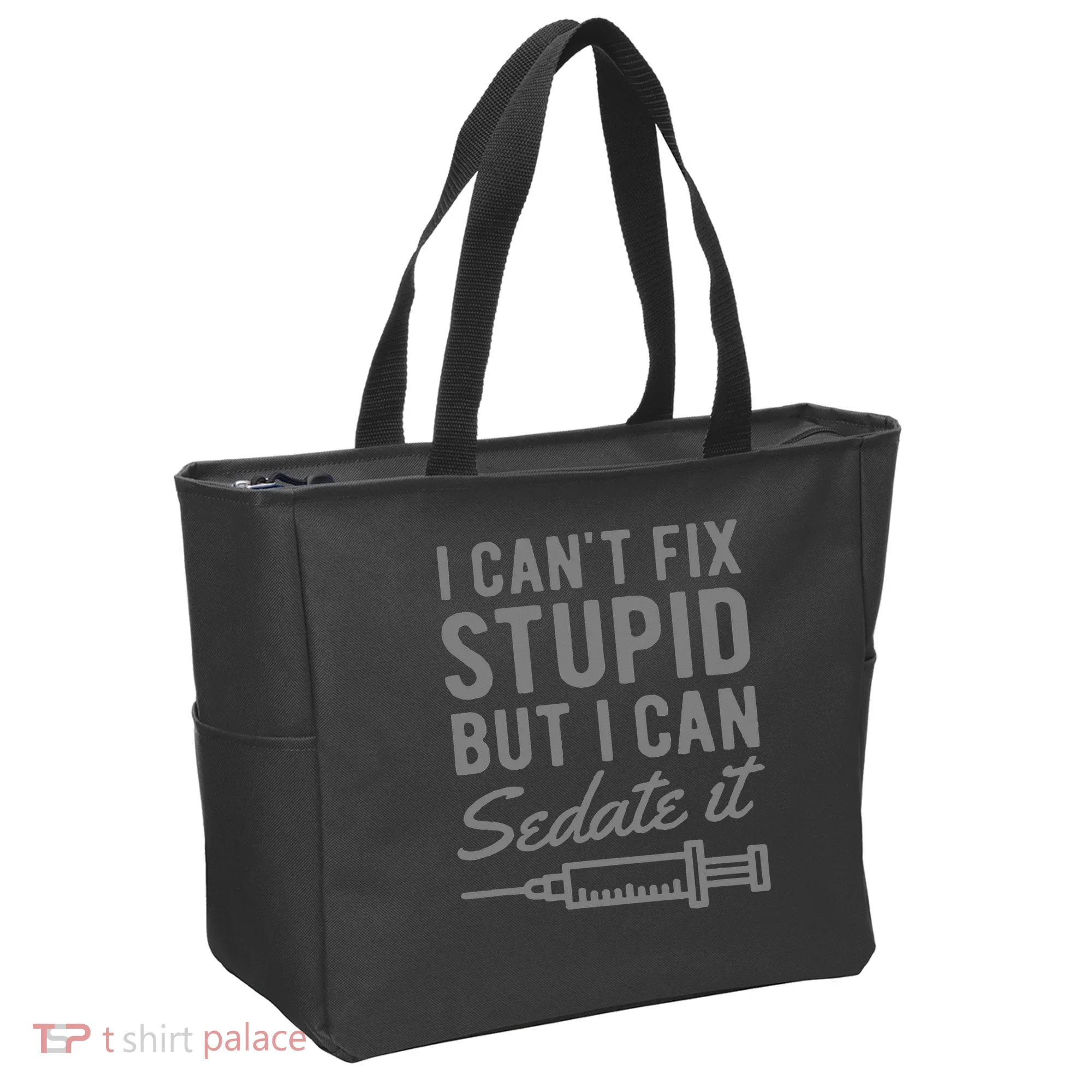 Funny Anesthesiologist Anesthesia Gift Fix Stupid Tote Bag