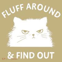 Fluff Around And Find Out Funny Cat Adult Humor Mousepad thumb 1