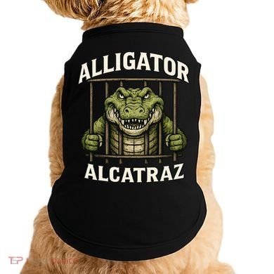 Funny Alligator Alcatraz Jail Prison Gator Doggie Tank