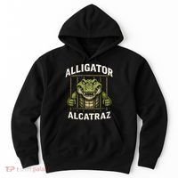 Funny Alligator Alcatraz Jail Prison Gator Hoodie thumb 0