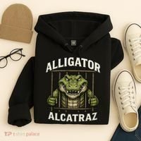Funny Alligator Alcatraz Jail Prison Gator Hoodie thumb 4