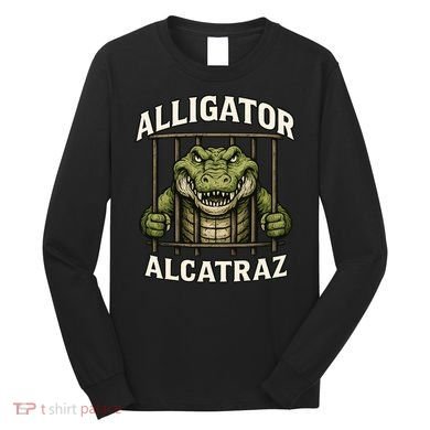 Funny Alligator Alcatraz Jail Prison Gator Long Sleeve Shirt