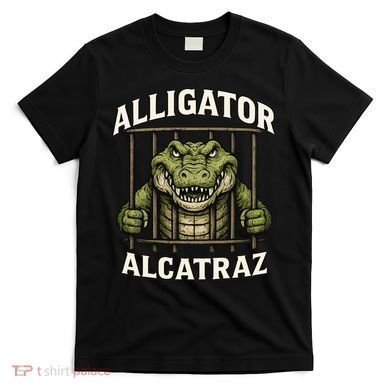 Funny Alligator Alcatraz Jail Prison Gator T-Shirt