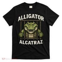 Funny Alligator Alcatraz Jail Prison Gator T-Shirt thumb 0