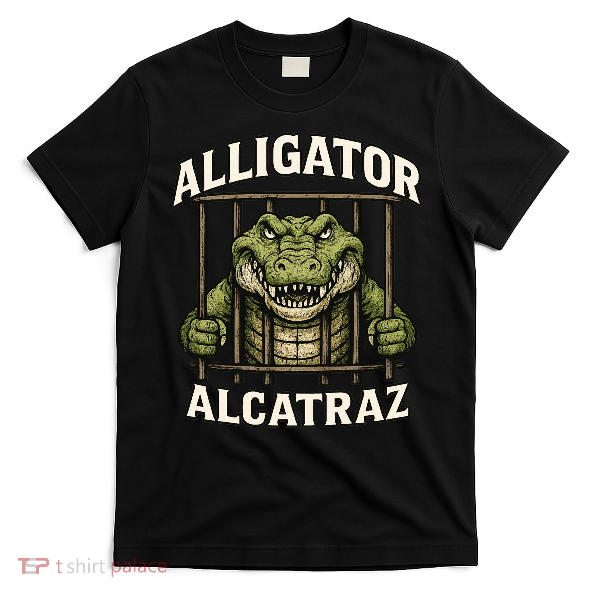 Funny Alligator Alcatraz Jail Prison Gator T-Shirt