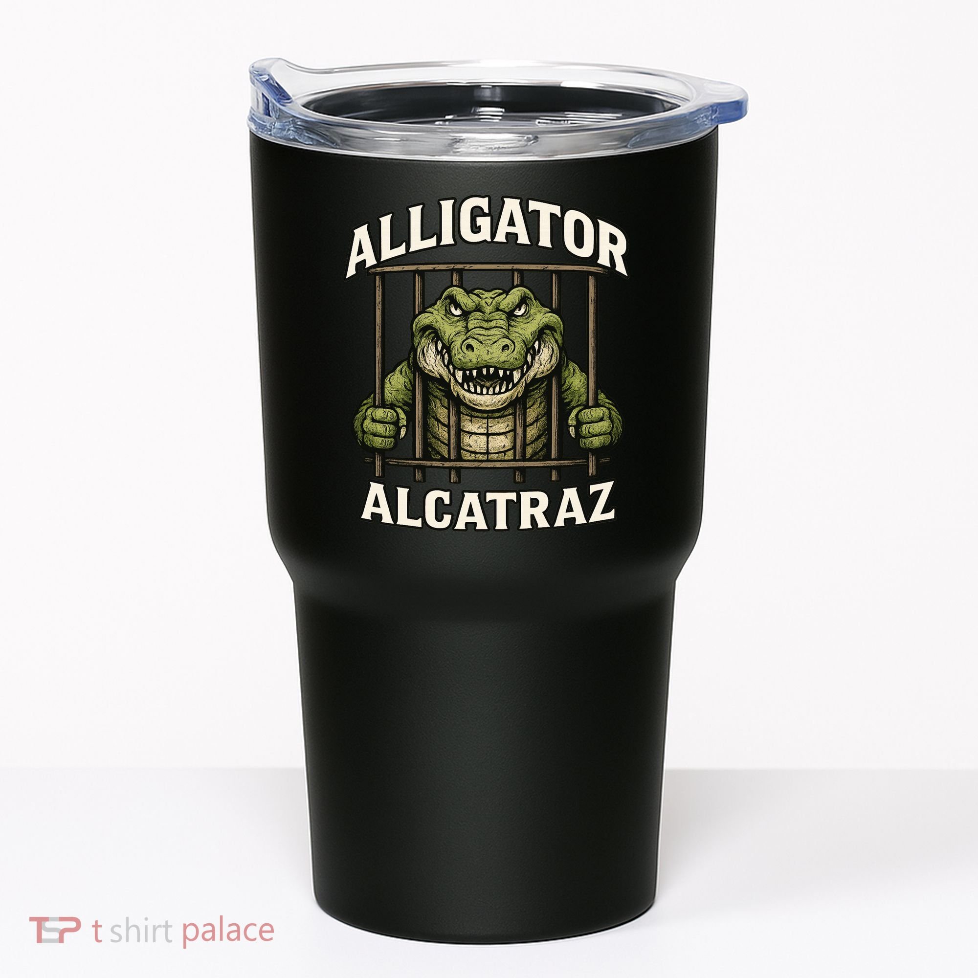 Funny Alligator Alcatraz Jail Prison Gator Tumbler