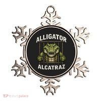 Funny Alligator Alcatraz Jail Prison Gator Ornament thumb 0