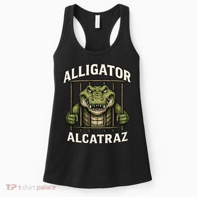Funny Alligator Alcatraz Jail Prison Gator Women's Tank Top