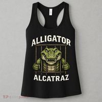 Funny Alligator Alcatraz Jail Prison Gator Women's Tank Top thumb 3