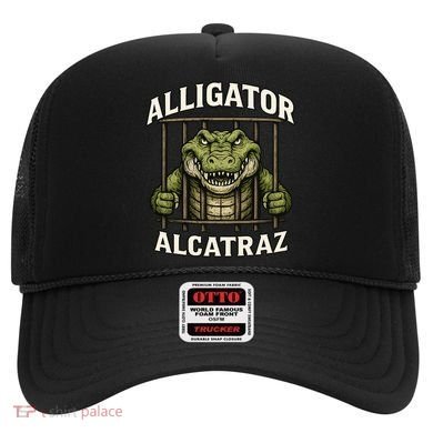 Funny Alligator Alcatraz Jail Prison Gator Hat