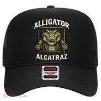 Funny Alligator Alcatraz Jail Prison Gator Hat thumb 0