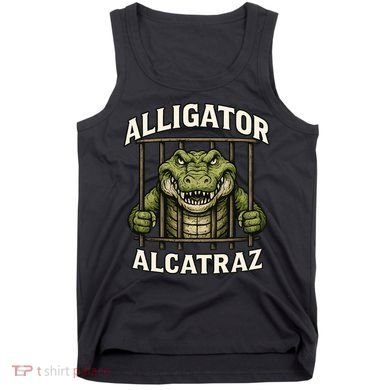 Funny Alligator Alcatraz Jail Prison Gator Tank Top