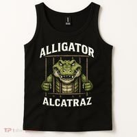 Funny Alligator Alcatraz Jail Prison Gator Tank Top thumb 2