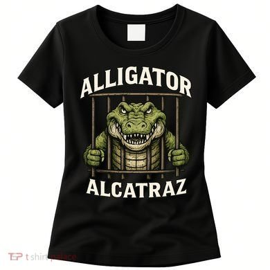 Funny Alligator Alcatraz Jail Prison Gator Women's T-Shirt