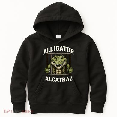 Funny Alligator Alcatraz Jail Prison Gator Kids Hoodie