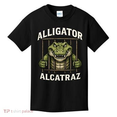 Funny Alligator Alcatraz Jail Prison Gator Kids T-Shirt