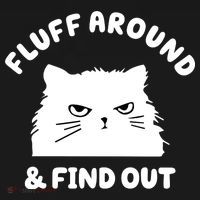 Fluff Around And Find Out Funny Angry Cat Mousepad thumb 1