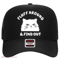 Fluff Around And Find Out Funny Angry Cat Hat thumb 0