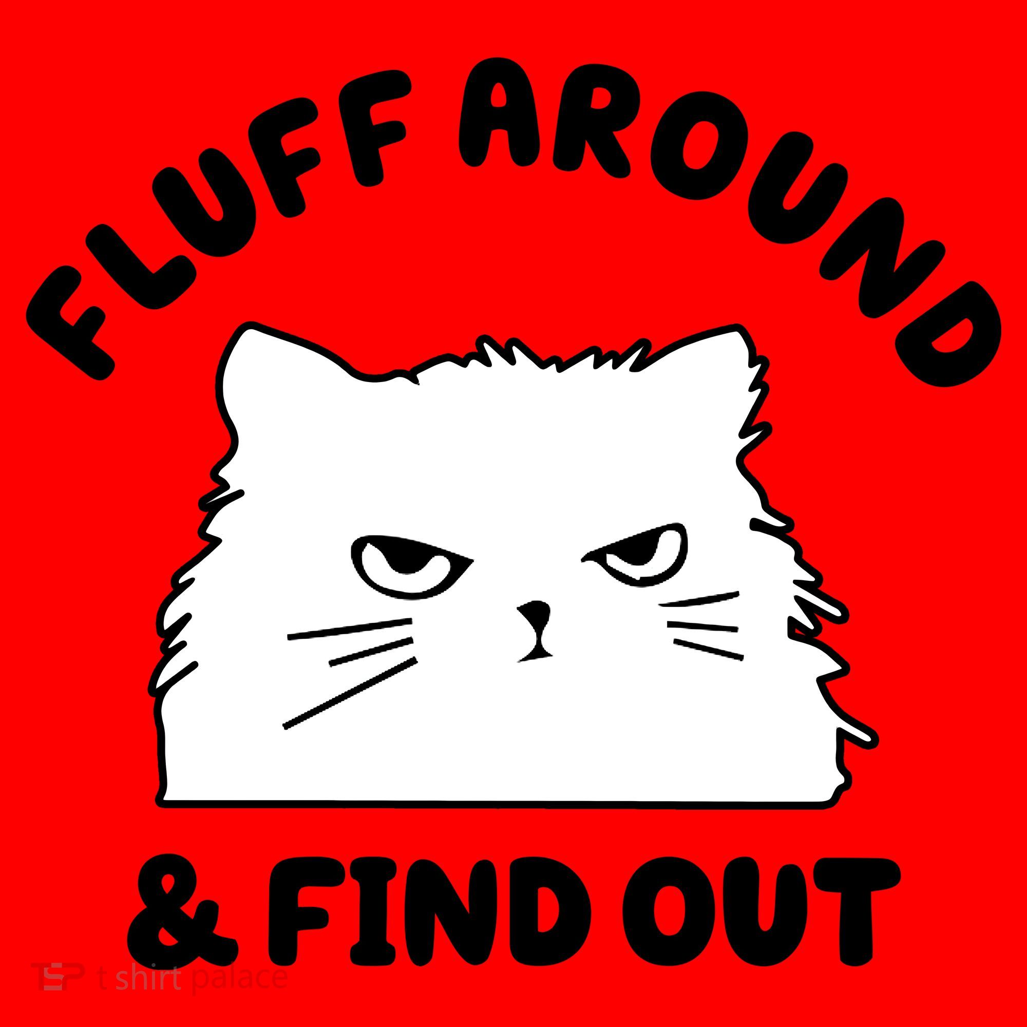 Fluff Around And Find Out Funny Angry Cat Santa Hat