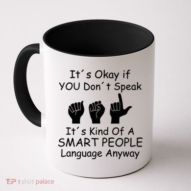 Funny ASL American Sign Language Coffee Mug