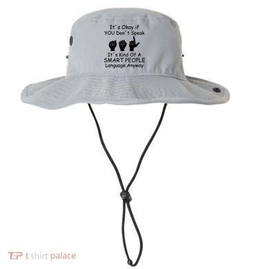 Funny ASL American Sign Language Bucket Hat