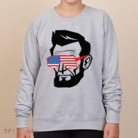 Funny Abraham Abe Lincoln July 4th Funny Women's Sweatshirt thumb 0